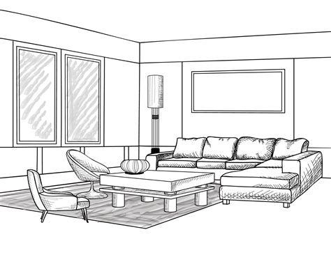 living room drawing